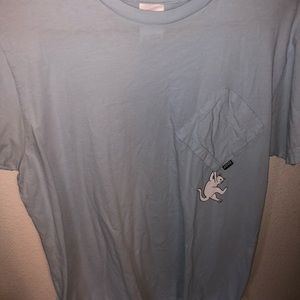falling cat upside pocket rip n dip shirt